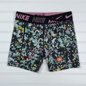 Nike Pro Dri-Fit JDIY 3” Compression Shorts Multicolored Big Girls Size Medium